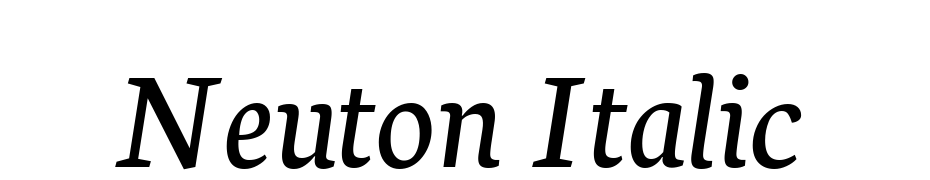 Neuton Italic Yazı tipi ücretsiz indir